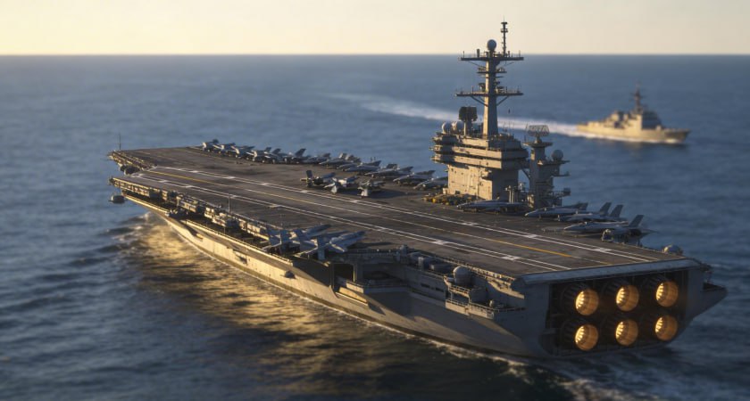 Іран вдарив дронами по авіаносцю США "Abraham Lincoln" в оманській затоці, — КВІР.