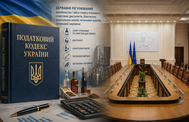 В Україні можуть оновити правила обігу спирту, вина і тютюну