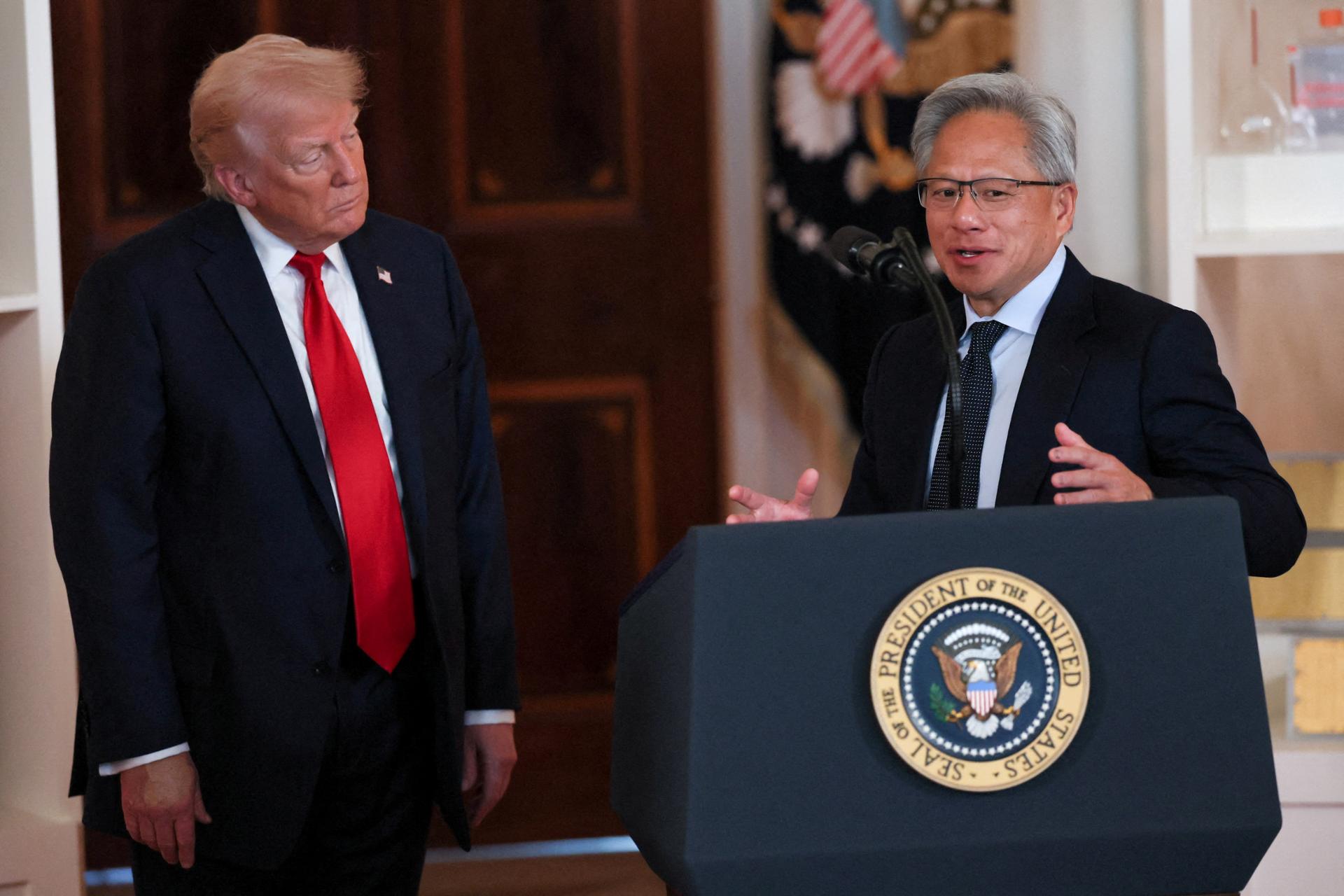 Глава Nvidia увійшов в делегацію Трампа, що відправляється в Китай