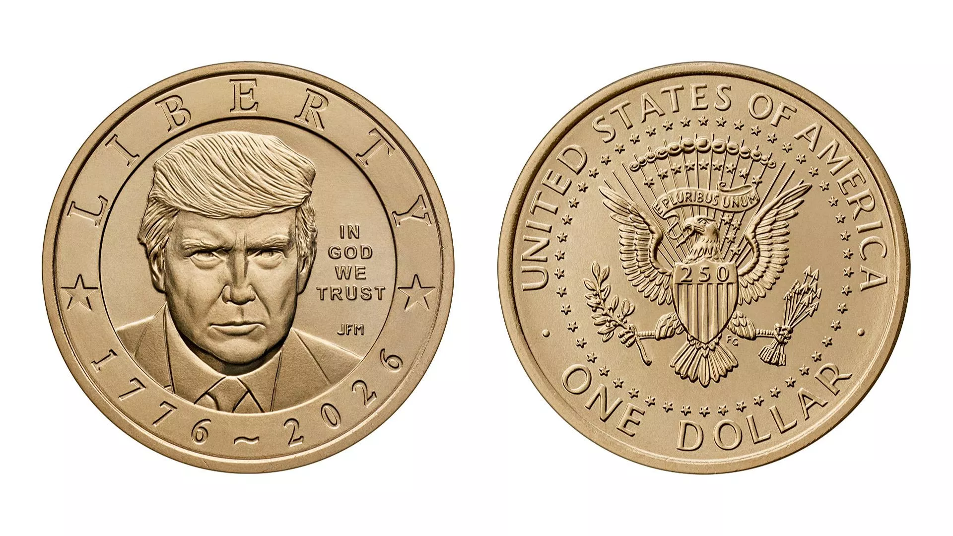 Монетний двір США почав продажу монет з портретом Трампа